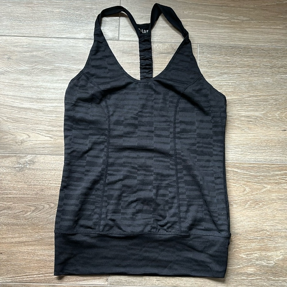 Zella Activewear Tank Top Black T Back - Size XS